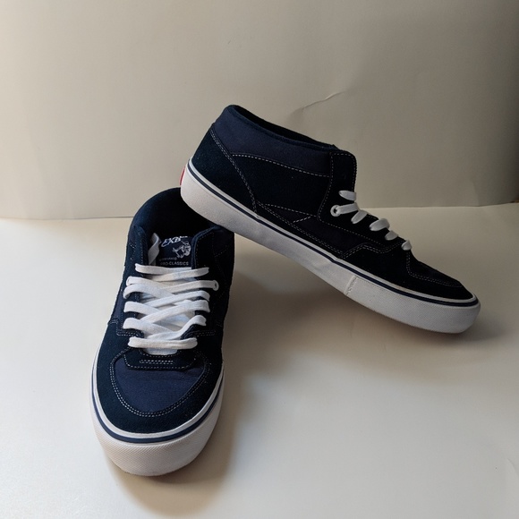 vans half cab navy blue